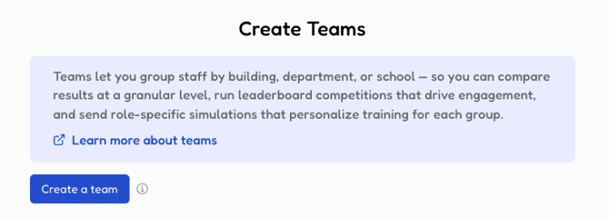 campaign creation - teams