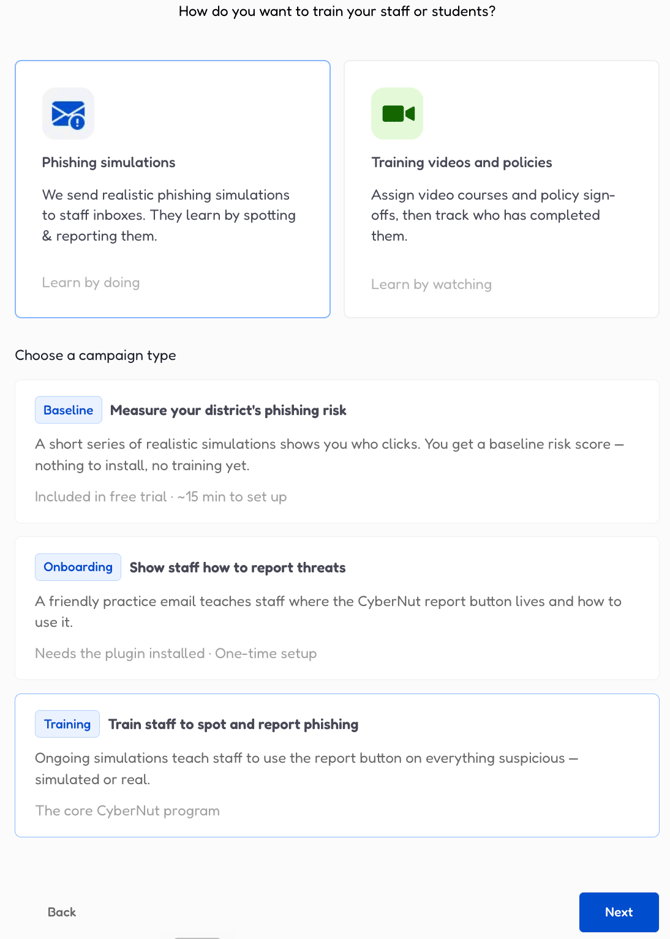 campaign creation flow