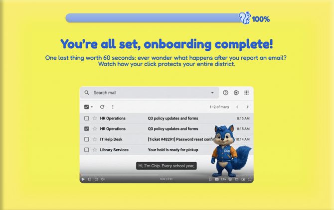onboarding - mobile video